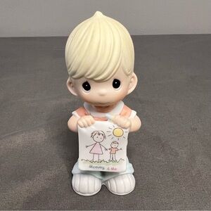 Precious Moments Mommy And Me Porcelain Boy Figurine 2003 #115900 4.25”